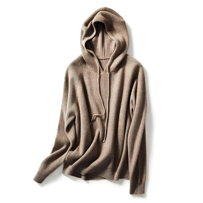 Classic Cashmere & Wool Hoodie Sweatshirt Sophie