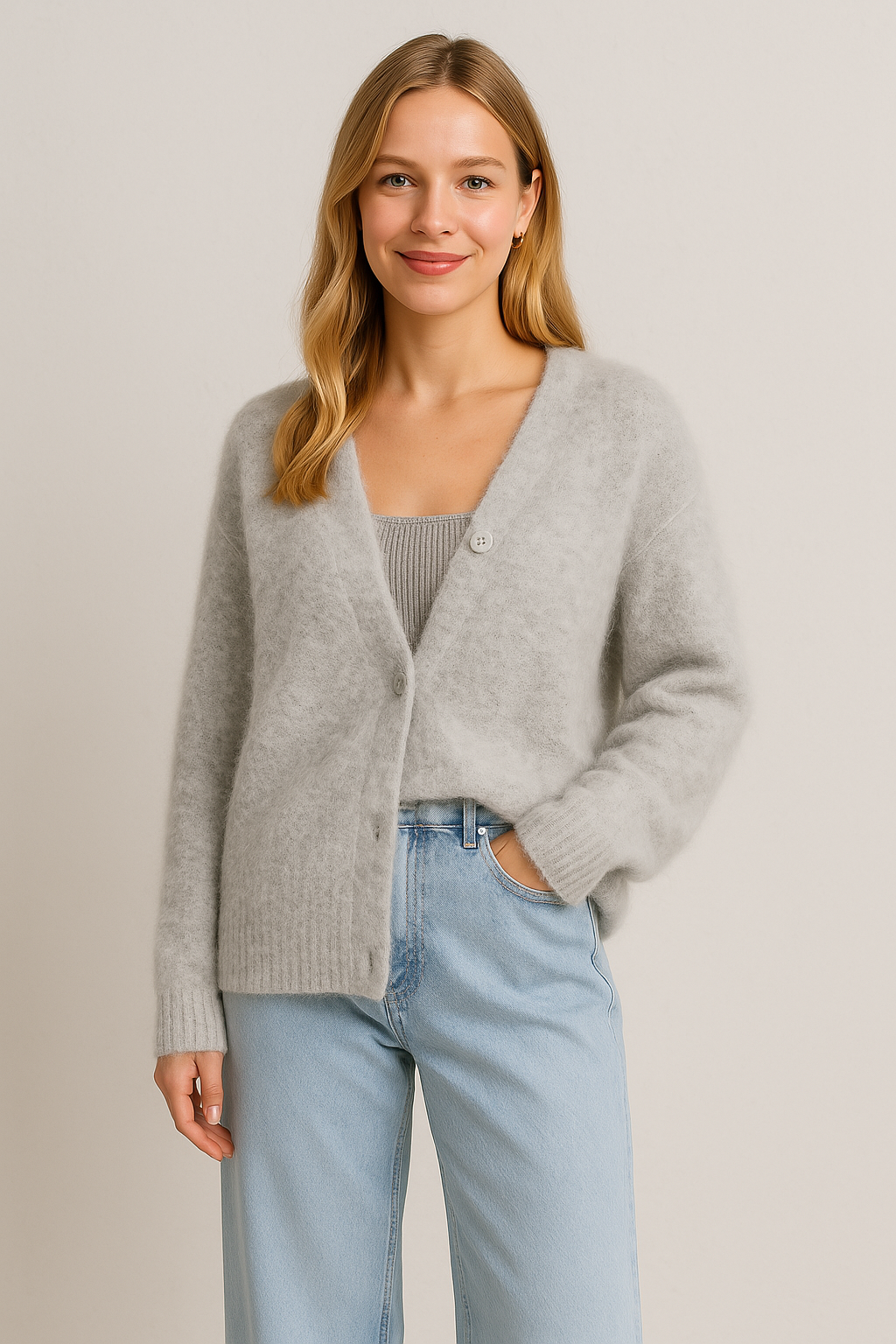 Élise Soft Cashmere Effect Cardigan