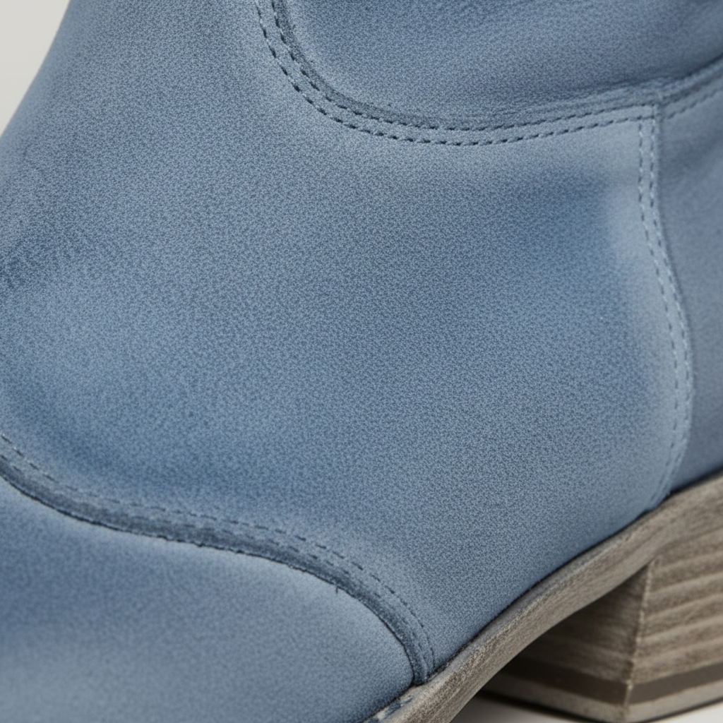 Clara Vintage Western Ankle Boots with Pointed Toe and Low Heel