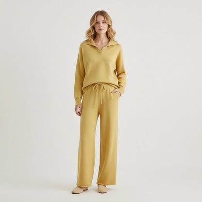 Élise Elegant Sweater and Loose Pants Set