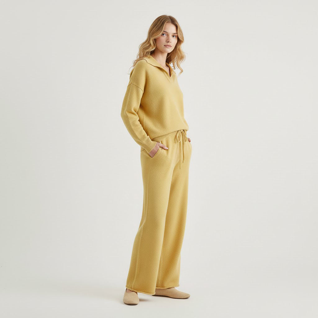 Élise Elegant Sweater and Loose Pants Set