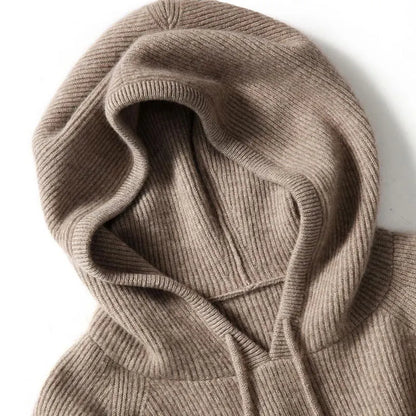Classic Cashmere & Wool Hoodie Sweatshirt Sophie