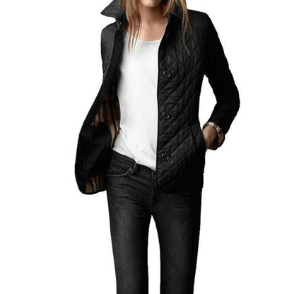 Elegant Quilted Fitted Coat Sophie