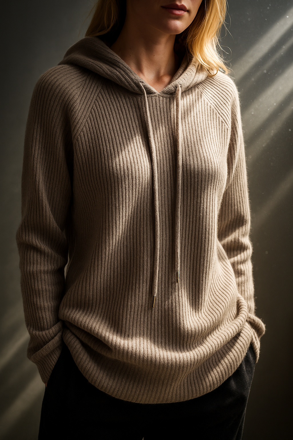 Classic Cashmere & Wool Hoodie Sweatshirt Sophie