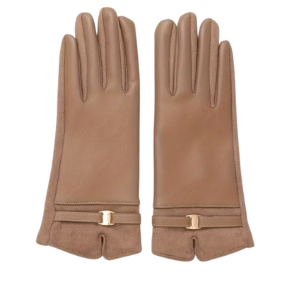 Léa Waterproof and Warm Synthetic Leather Gloves