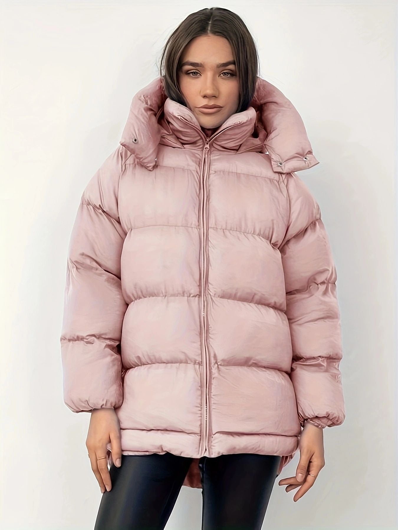 Manteau Matelassé Mi-long Épais et Chaud