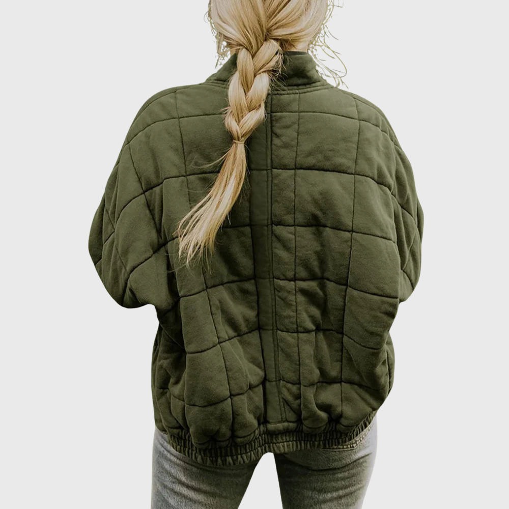 Amélie Warm and Modern Quilted Zip Jacket