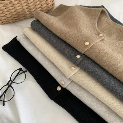 Clara Sleeveless Cardigan Soft Knit with Buttons