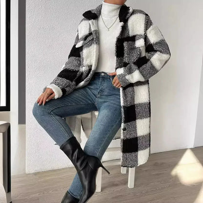 Élise Soft Plaid Wool Jacket