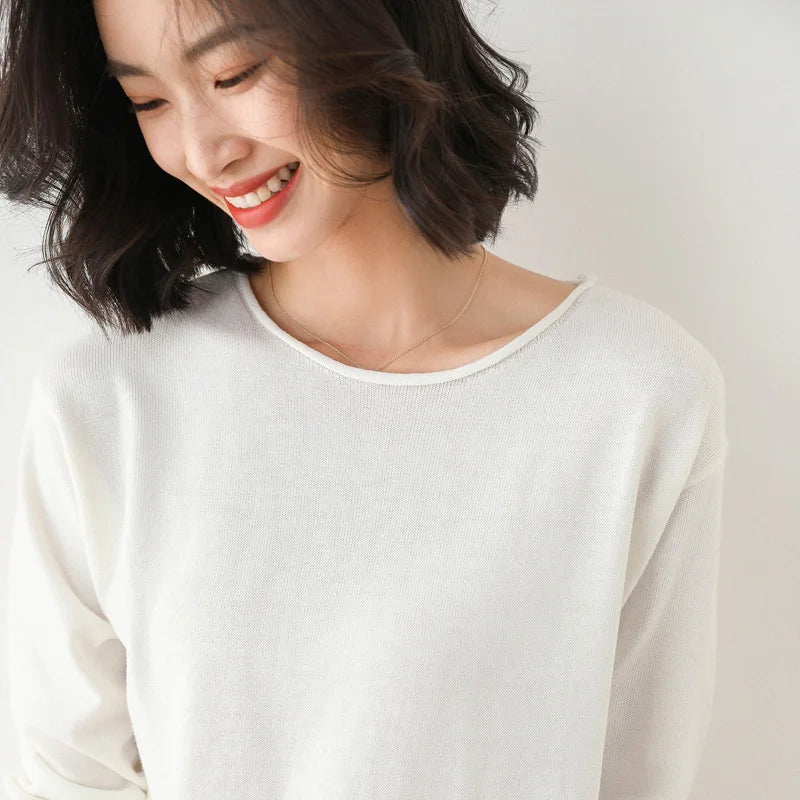 Léa High Knit Fine Comfortable in Cotton