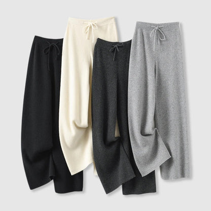 Emma Luxurious Cashmere Wide Leg Pants