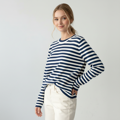 Sophie Chemise À Rayures Élégante À Manches Longues