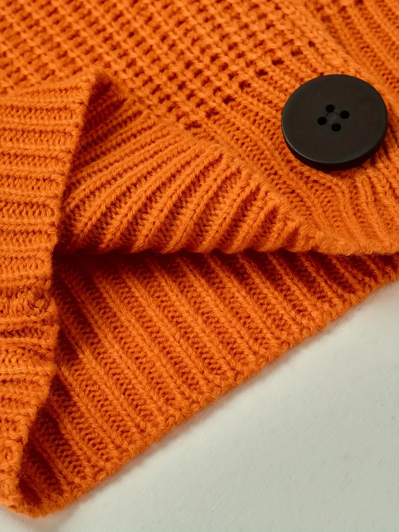 Léa Textured Button Statement Cardigan