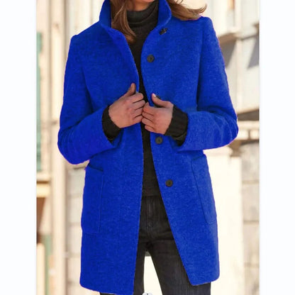 Sophie Elegant and Soft Winter Coat Wool Effect