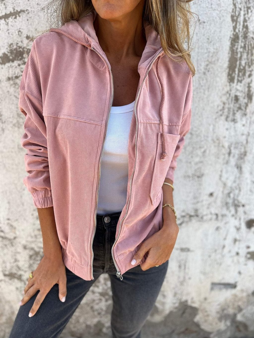 Alice - Veste  Élégante en Velours Côtelé
