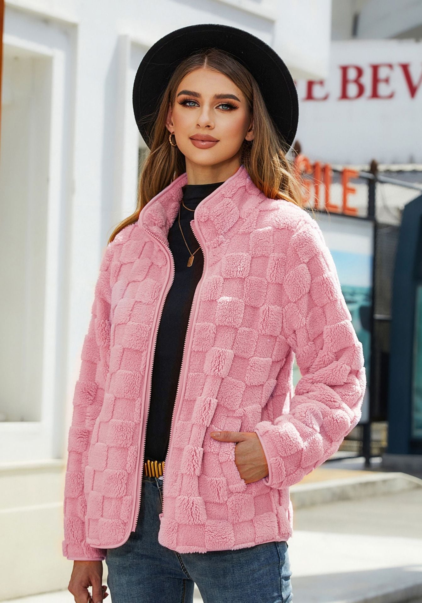 Veste En Polaire  – Cardigan Zippé Hiver