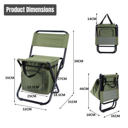 Lunara – Chaise Pliable Outdoor Tout-en-Un et Isotherme