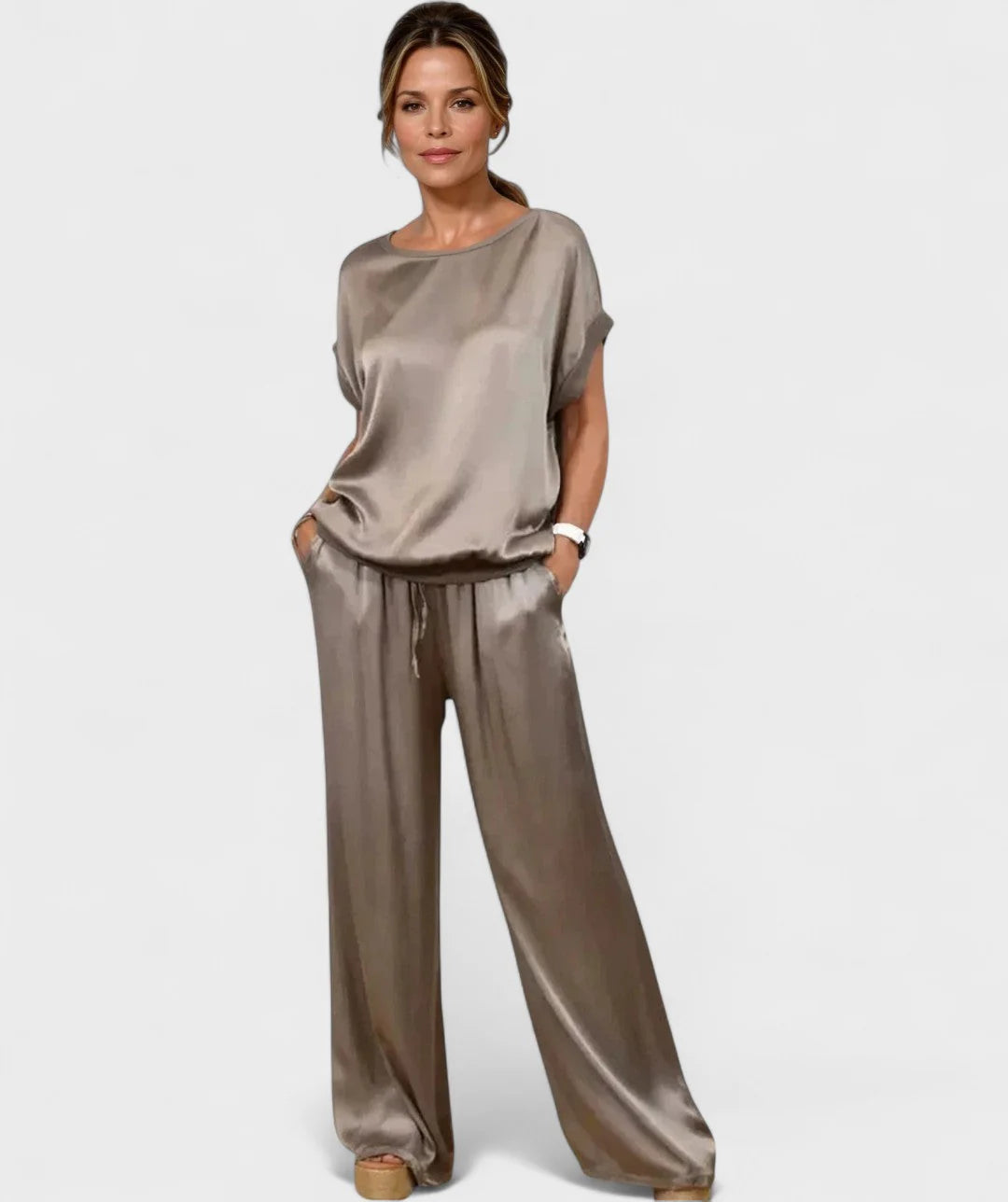 Natsuki Ensemble Casual Chic en Satin