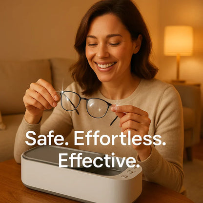 Velora – Nettoyeur Ultrasonique Polyvalent pour Bijoux, Lunettes, Montres et Dentiers