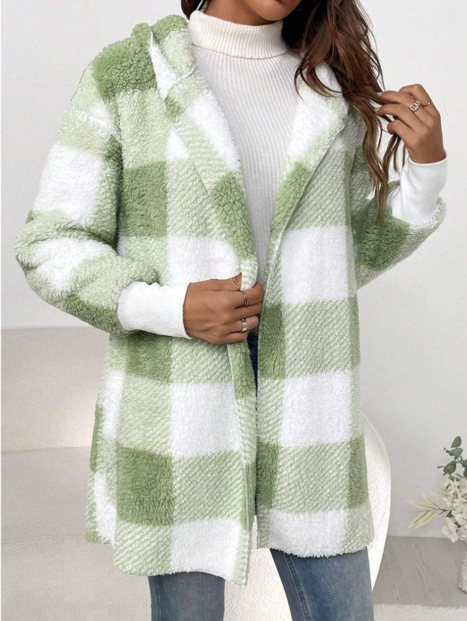 Cardigan Plaid Décontracté