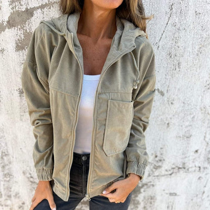 Alice - Veste  Élégante en Velours Côtelé