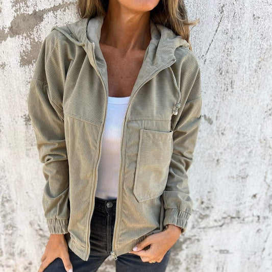Alice - Veste  Élégante en Velours Côtelé