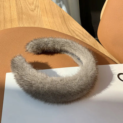 Léa luxury headband in faux fur