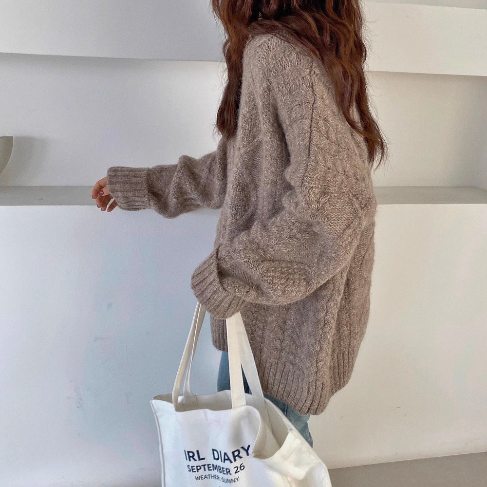 Pull Mohair Élégant  – Style Décontracté et Chaleur