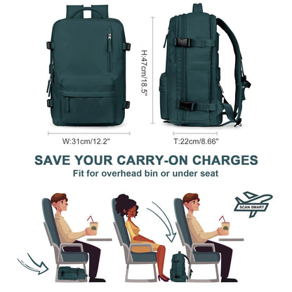 Voyagera – 35L Waterproof Backpack for Travel, Hiking, and Daily Use