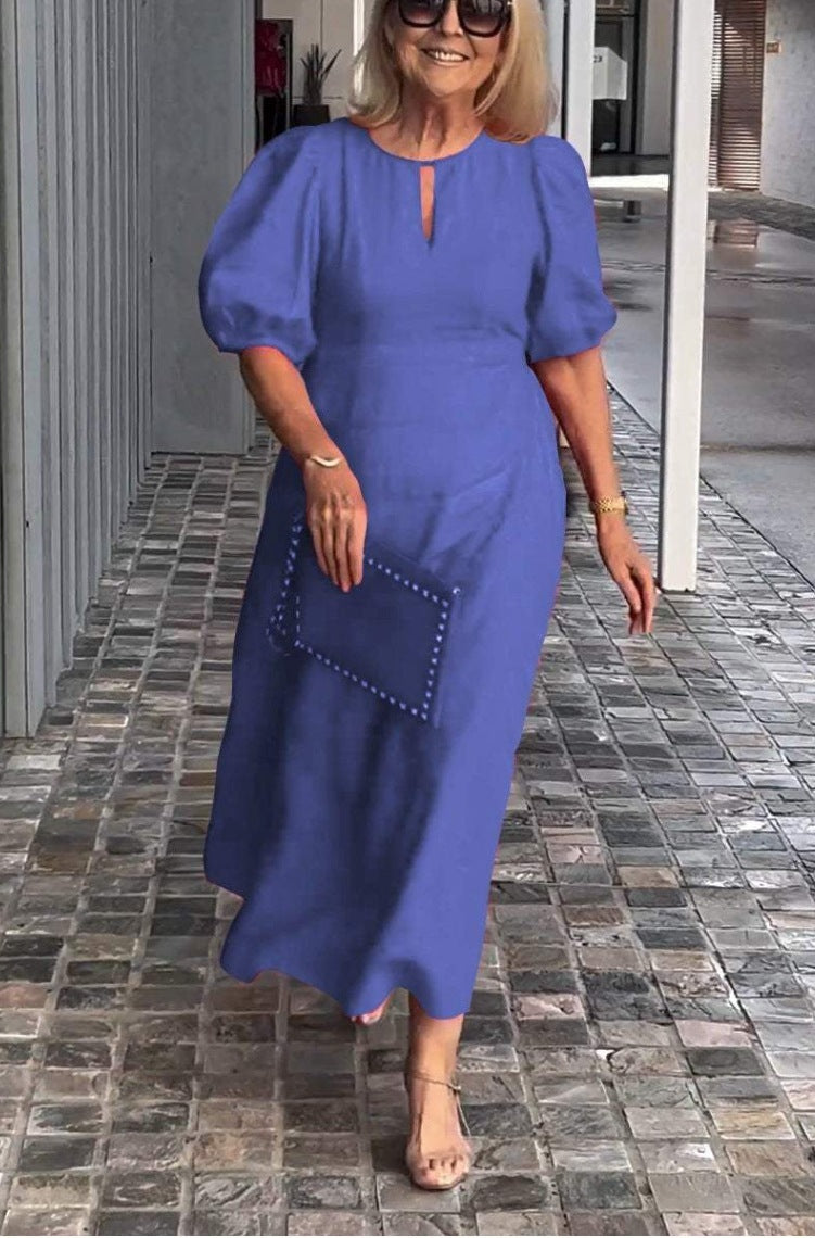 Fiona - robe élégante essence en coton et lin