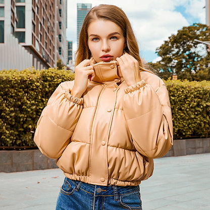 Veste Leyna en Cuir - Élégance et Chaleur Hivernale