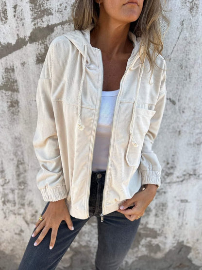 Alice - Veste  Élégante en Velours Côtelé