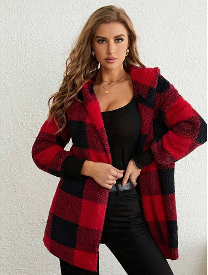 Cardigan Plaid Décontracté