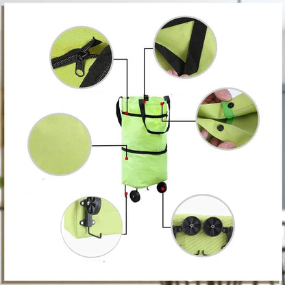 Lunara – Multifunctional Foldable Shopping Bag with Wheels