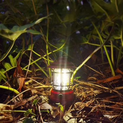 LumaVint – Rechargeable Vintage-Style LED Camping Lamp with Adjustable Light