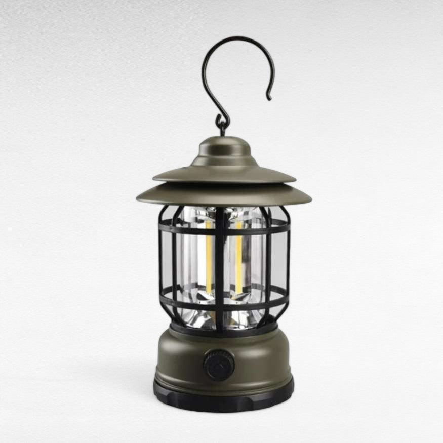 LumaVint – Rechargeable Vintage-Style LED Camping Lamp with Adjustable Light