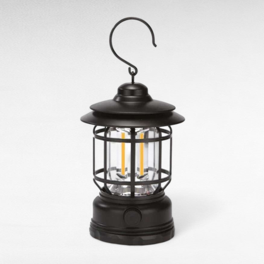 LumaVint – Rechargeable Vintage-Style LED Camping Lamp with Adjustable Light
