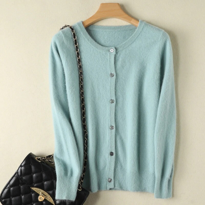 Clara Cardigan de Vison Doux et Luxueux