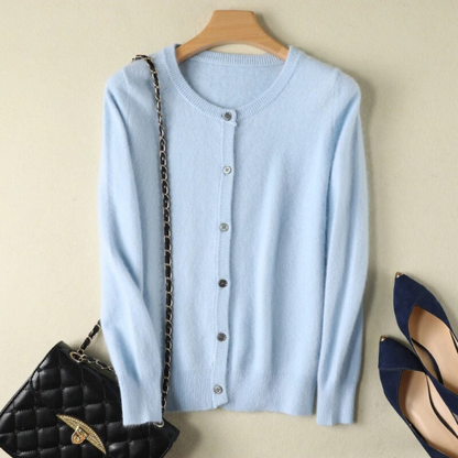 Clara Cardigan de Vison Doux et Luxueux