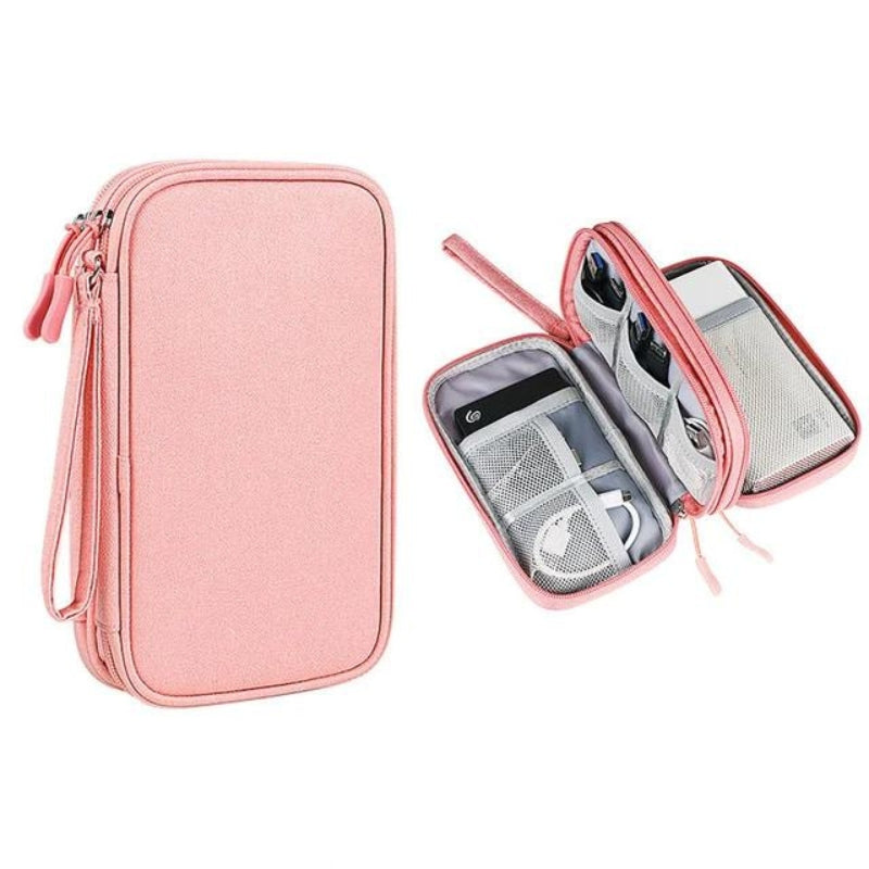 Cordelia – Pochette de Voyage Unisexe pour Câbles et Chargeurs