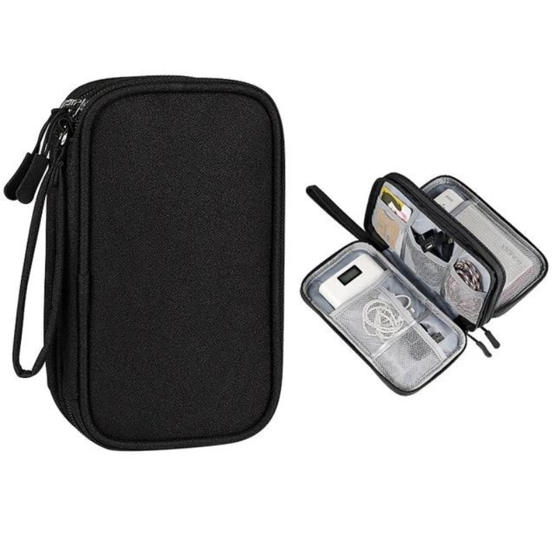 Cordelia – Pochette de Voyage Unisexe pour Câbles et Chargeurs
