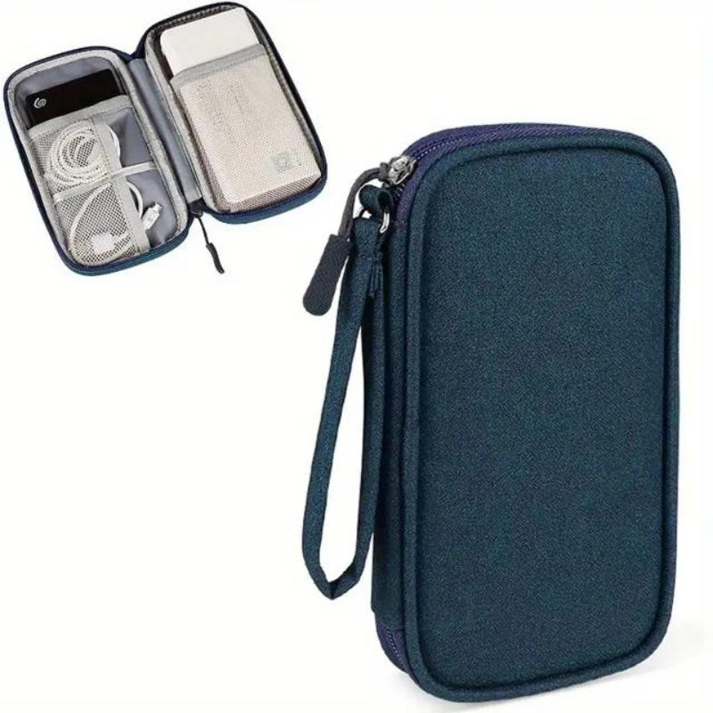 Cordelia – Pochette de Voyage Unisexe pour Câbles et Chargeurs