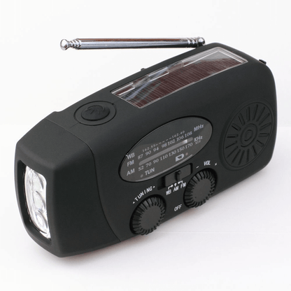 Lumora – Radio d’Urgence Portable Multifonction avec Manivelle et Lampe LED