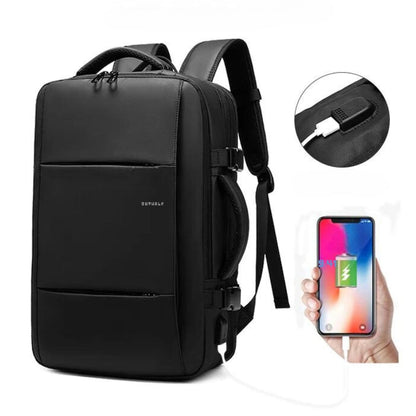 VoyagePro – Expandable Travel Backpack with USB Port and Laptop Compartment