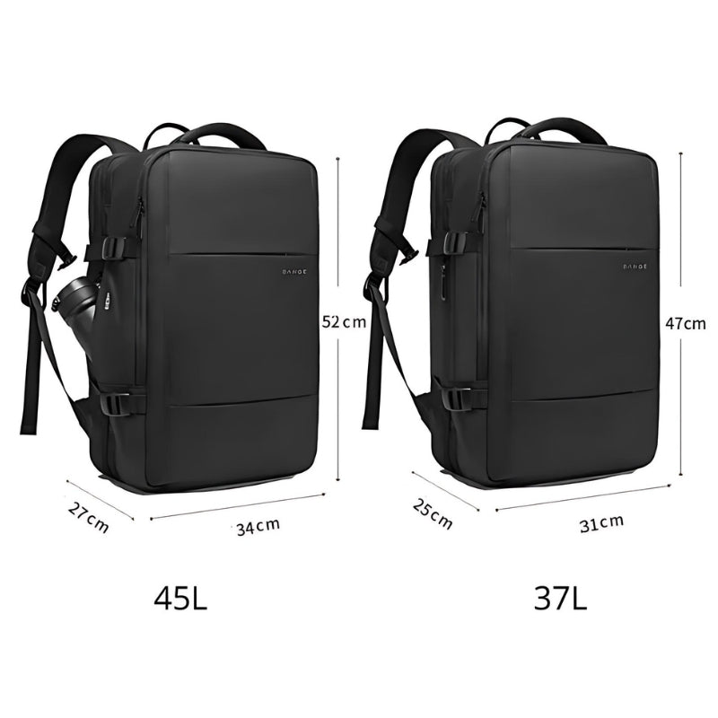 VoyagePro – Expandable Travel Backpack with USB Port and Laptop Compartment