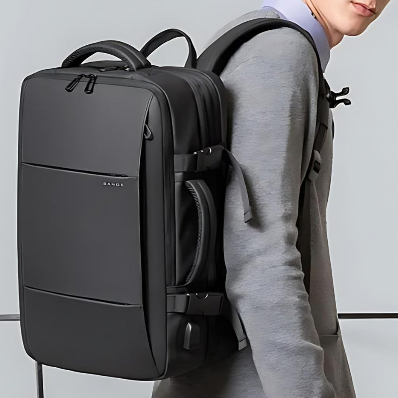 VoyagePro – Expandable Travel Backpack with USB Port and Laptop Compartment
